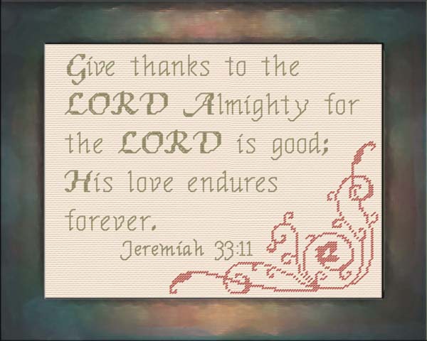 His Love Endures - Jeremiah 33:11
